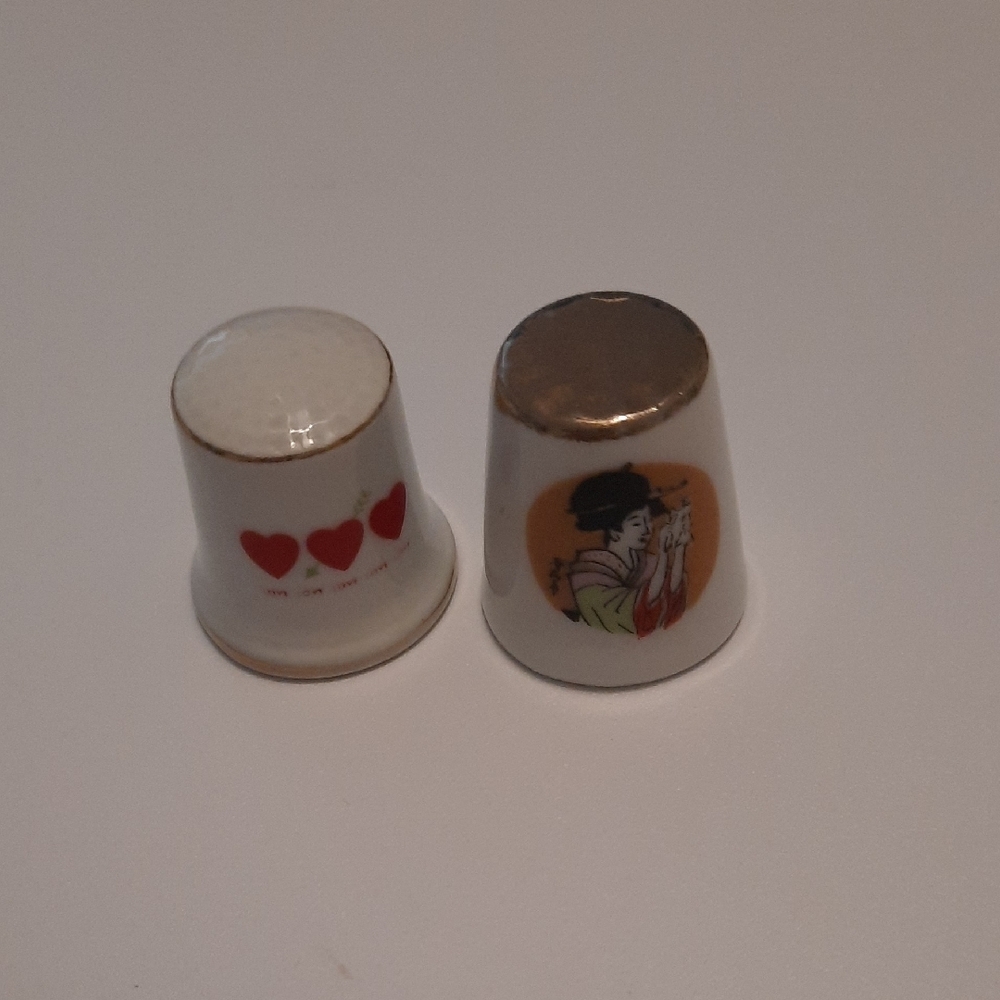 Geisha  Thimble 'and Heart  thimble